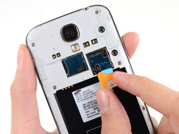 Výmena SIM karty Samsung Galaxy S4