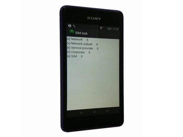 Hvordan Sony Xperia E1 - Lås opp nettverk / SIM-lås etter kode