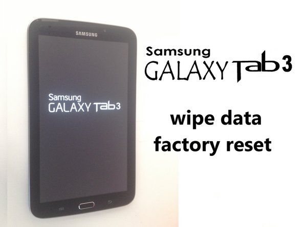 Samsung Galaxy Tab 3 salasanan lukitus / kova nollaus' alt=