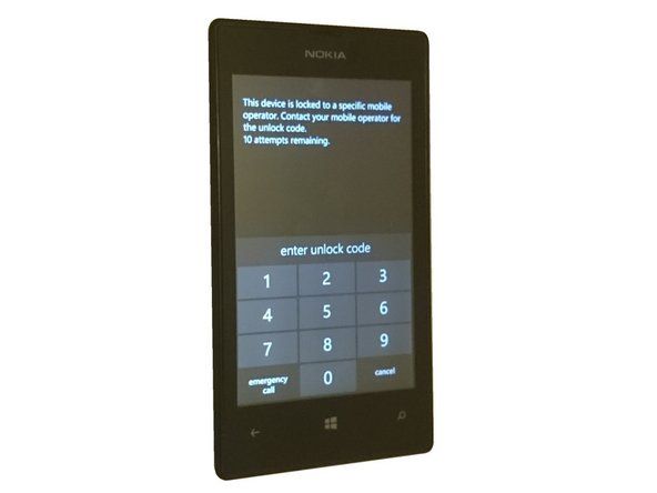 Nokia Lumia520のロックを解除する方法