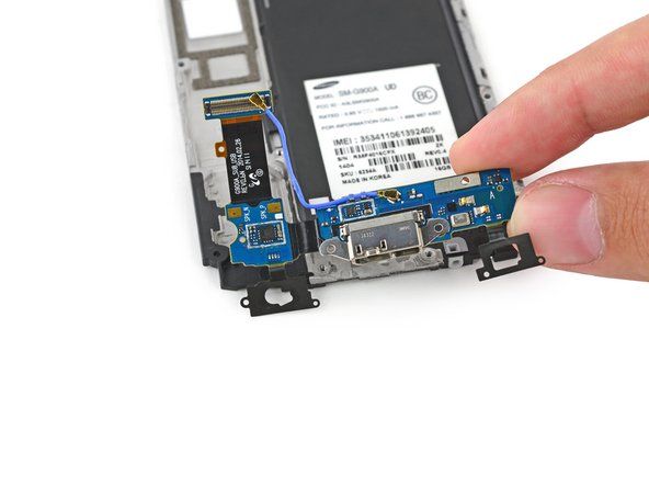 Samsung Galaxy S5 mikro-USB porta meitas paneļa nomaiņa' alt=