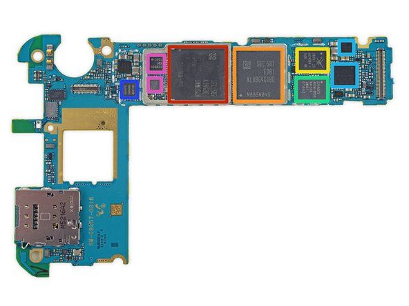 Som ChipWorks noterade i sin senaste Galaxy S6-analys, fler och fler av chipsen i Samsung' alt=